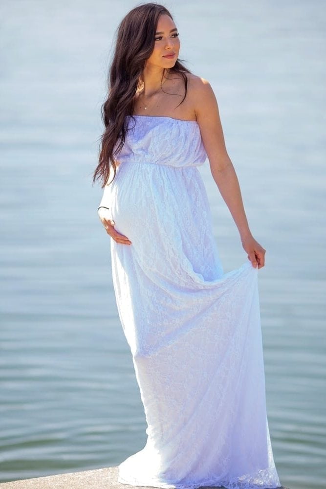 lace maternity dress