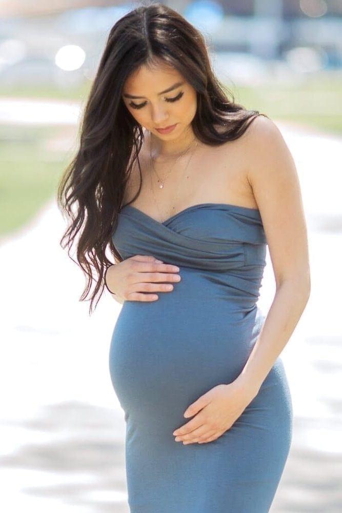 simple maternity gown