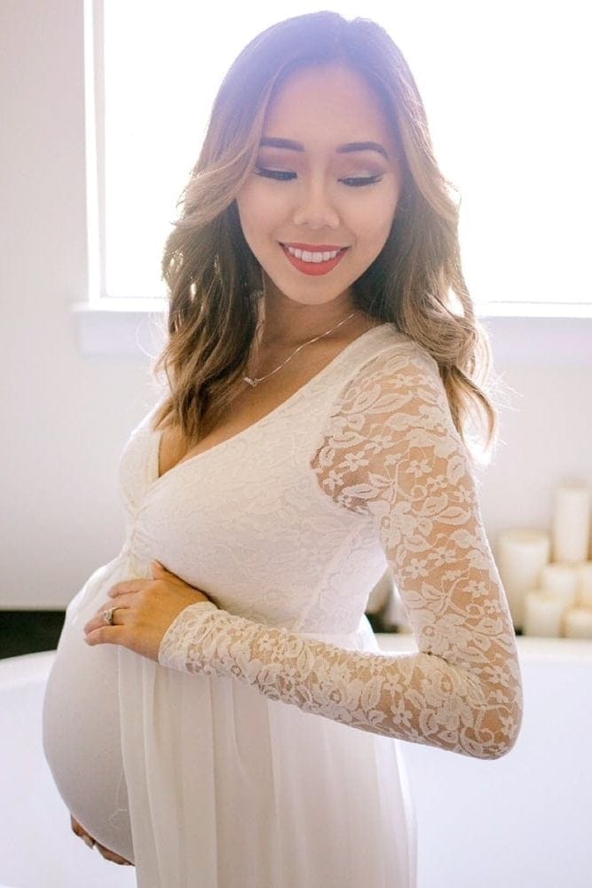 maternity wedding gown