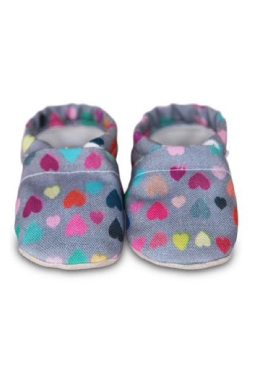 heart baby shoes