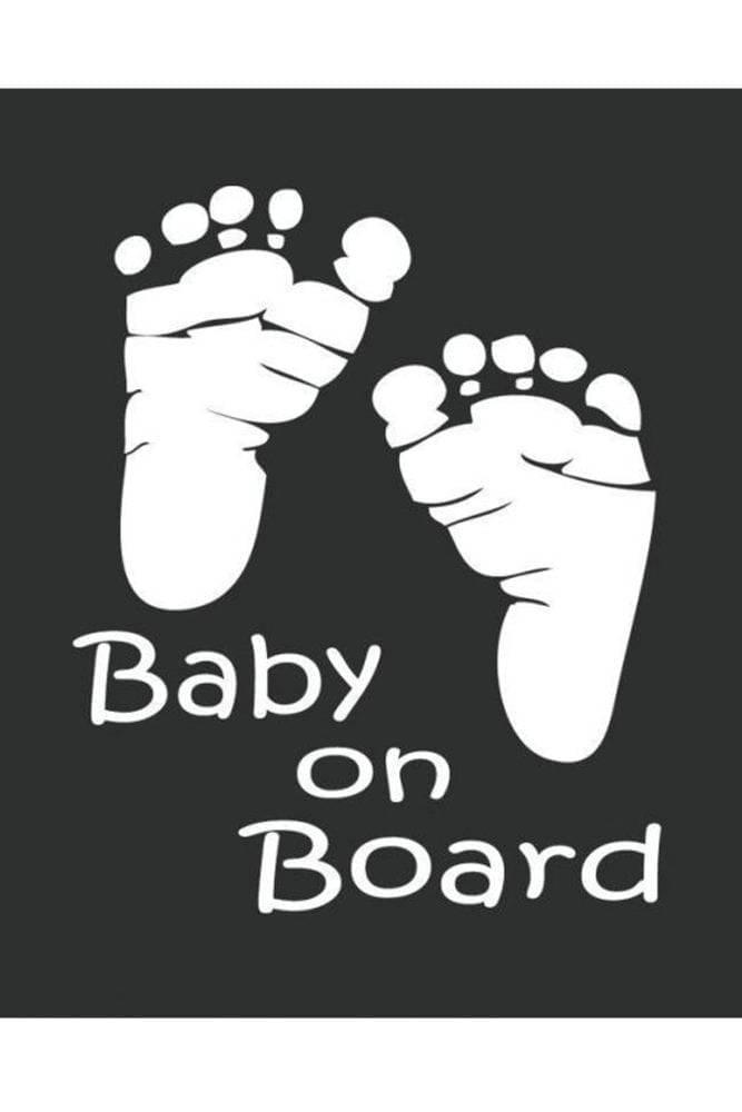 Baby Footprint Car Decal