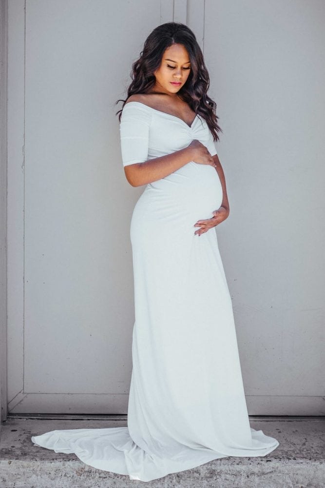 Long Maternity Gown