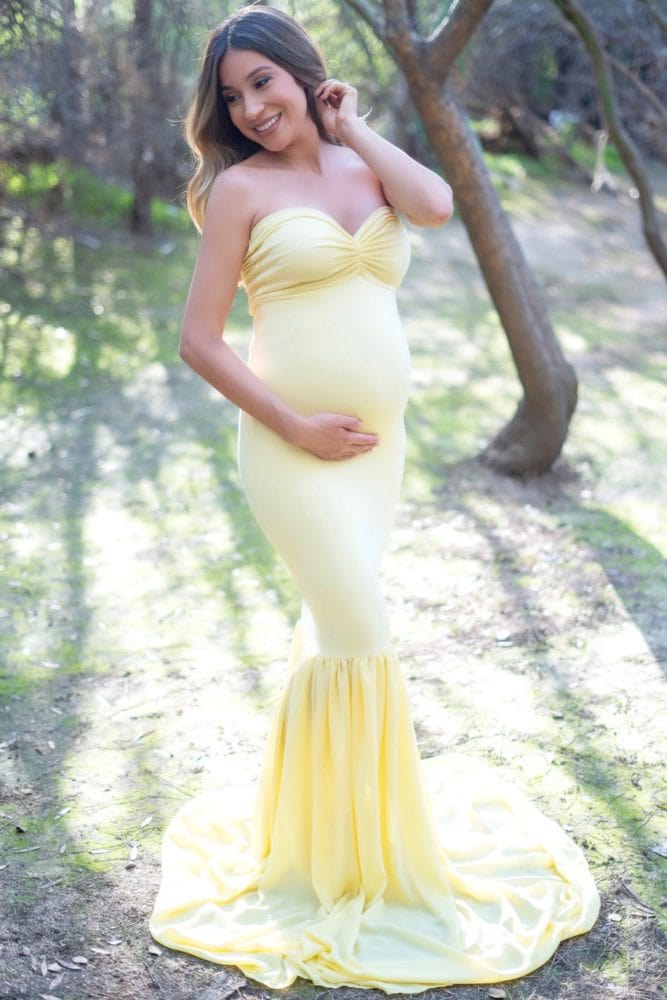 mermaid maternity dress