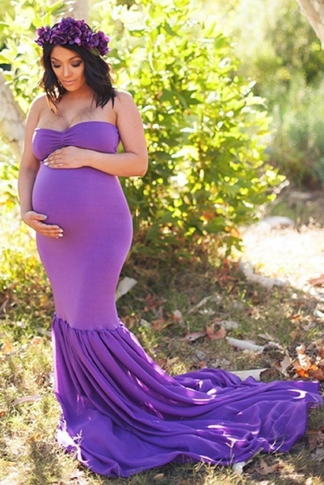 mermaid maternity gown