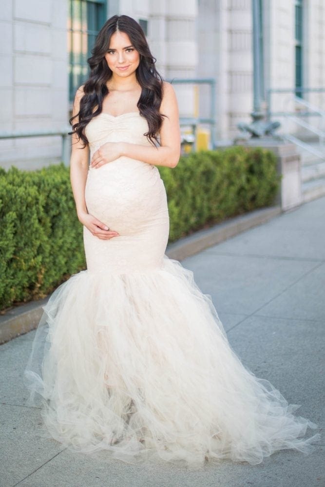 maternity bridal gown