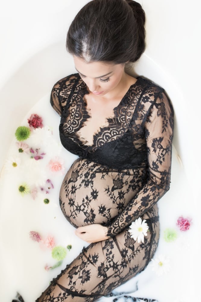 Milk Bath Maternity Gown