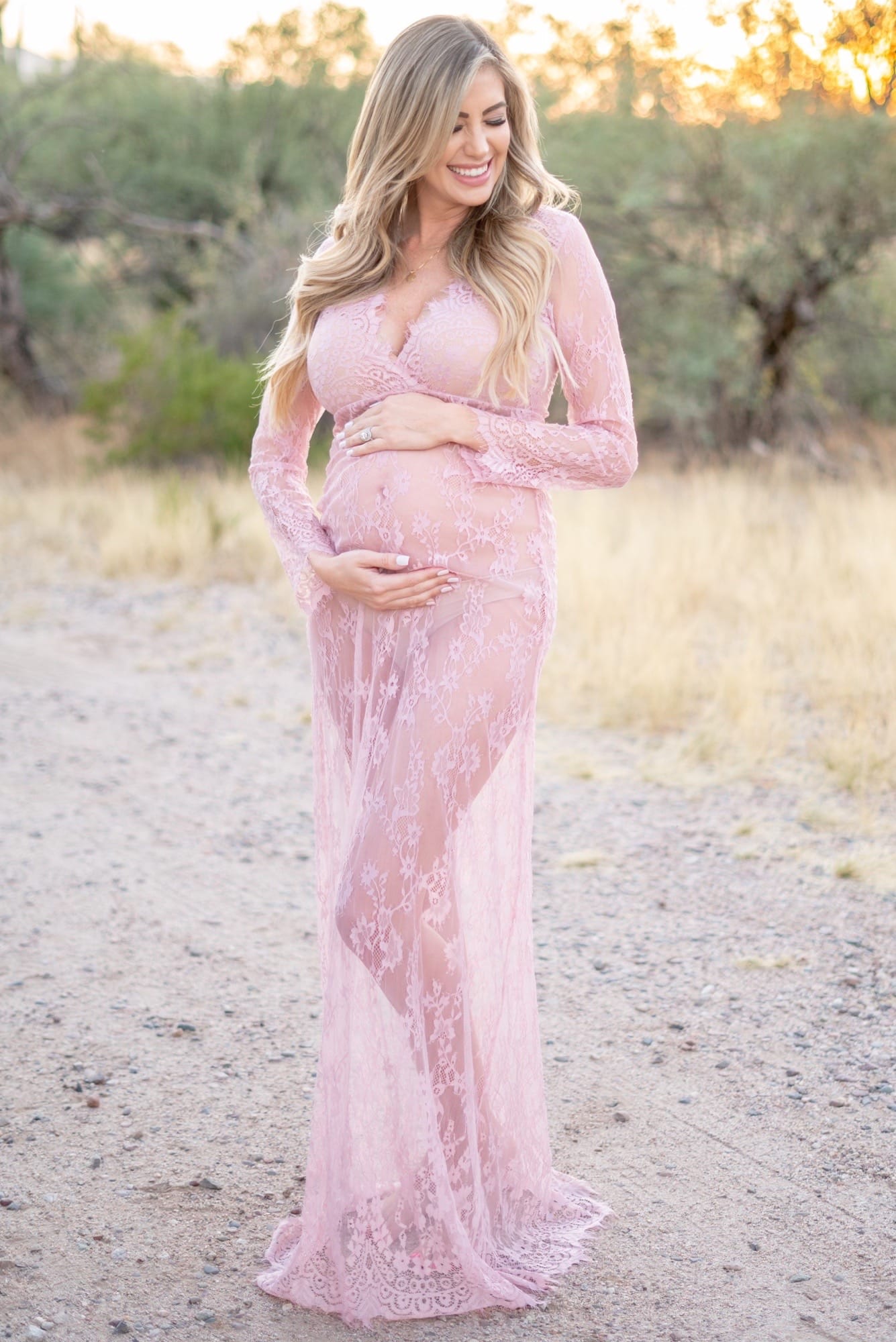 Milk Bath Maternity Gown2