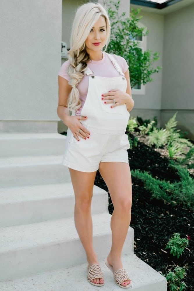 maternity shorts overalls