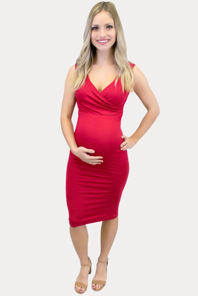 sweetheart maternity dress