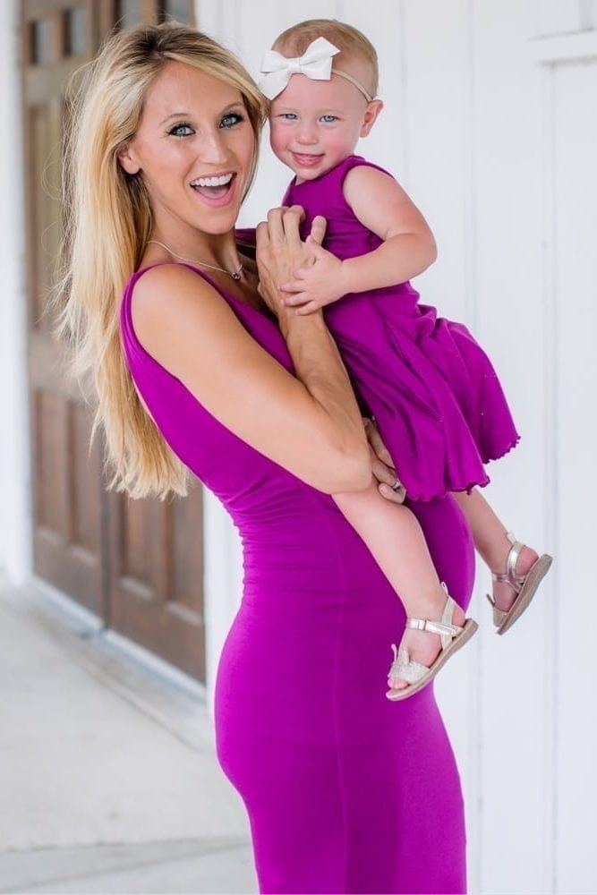 mommy and me maternity gown