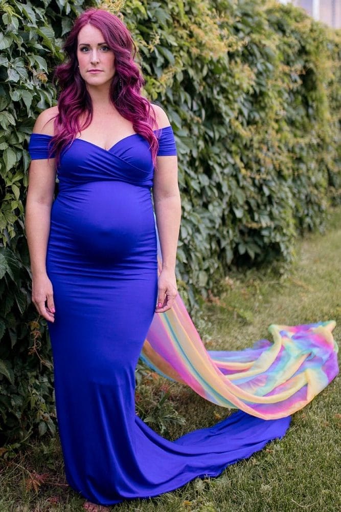 Rainbow Baby Pregnancy Gown