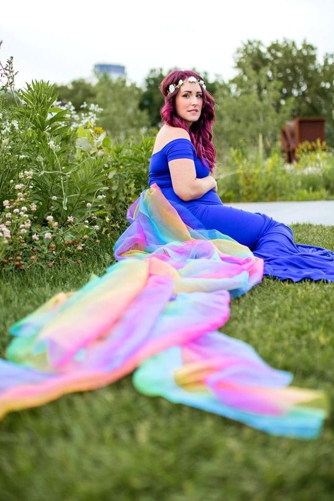 Rainbow Baby Pregnancy Gown
