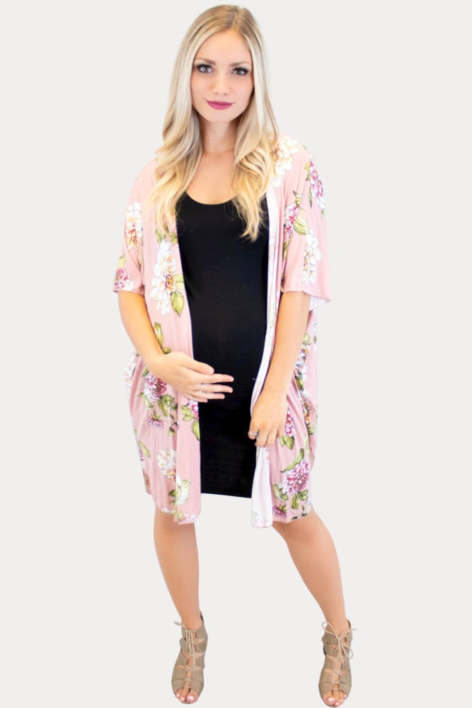 floral maternity kimono