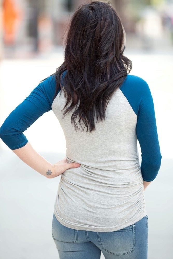 maternity baseball shirt