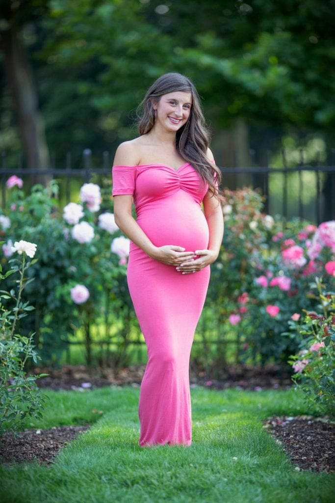 pink baby shower gown