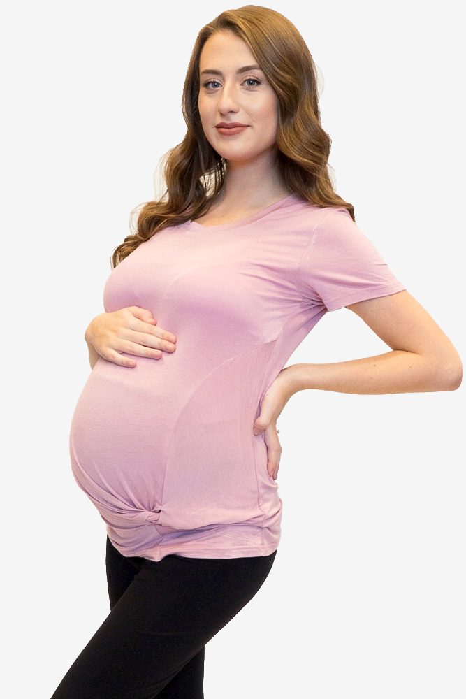 twist front maternity top