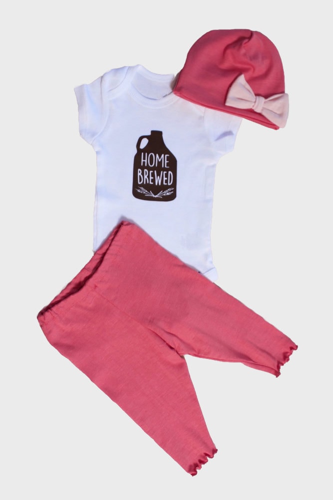 home brewed baby outfit