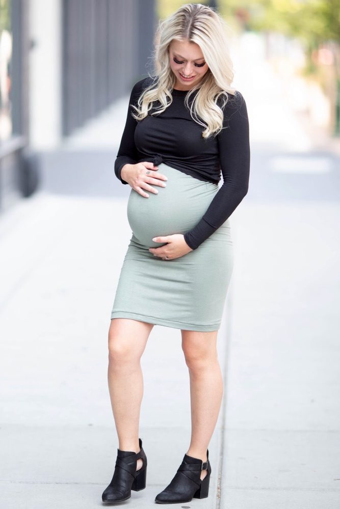 long sleeve pregnancy outfit