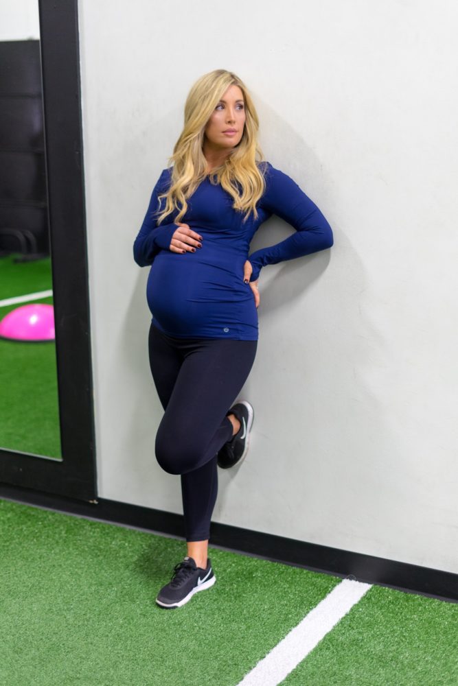 basic black maternity leggings