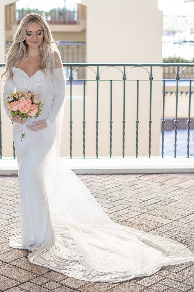 maternity wedding dress with train
