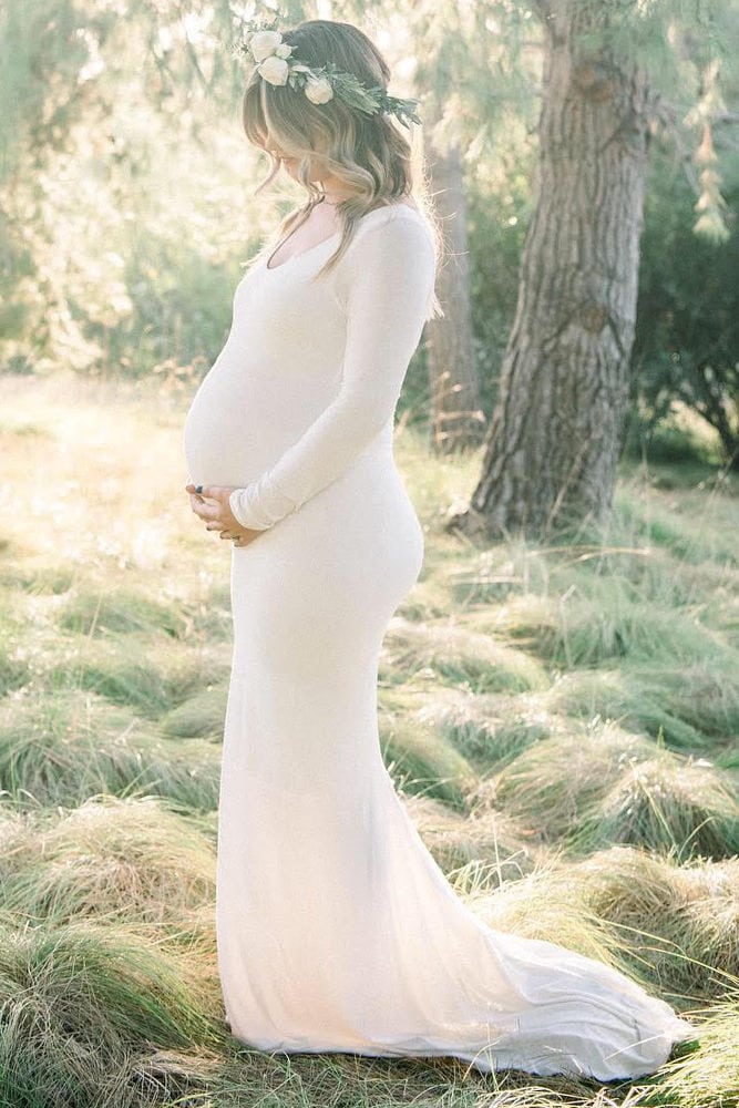 pregnant bridal dress