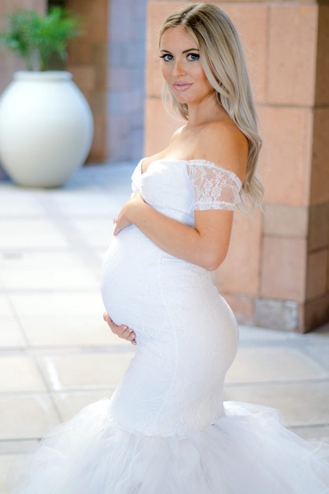 formal maternity gown