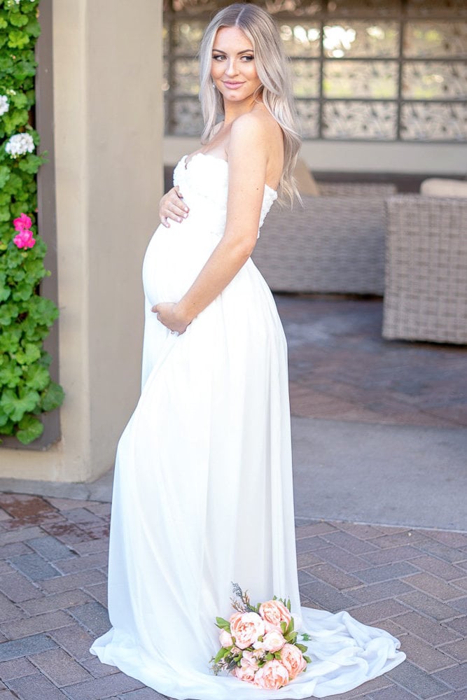maternity wedding dress