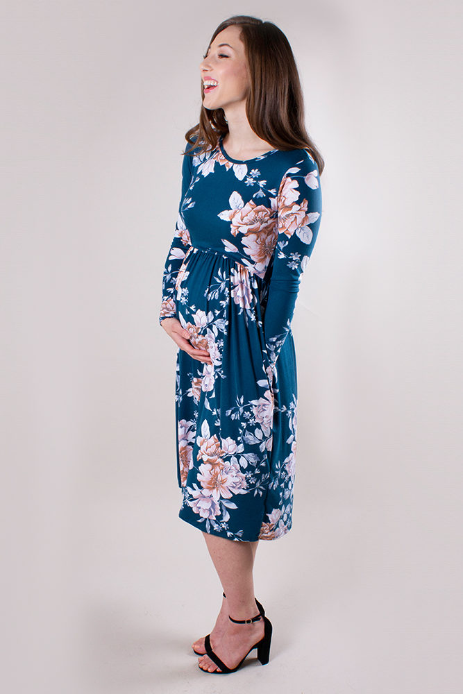 baby shower midi dress