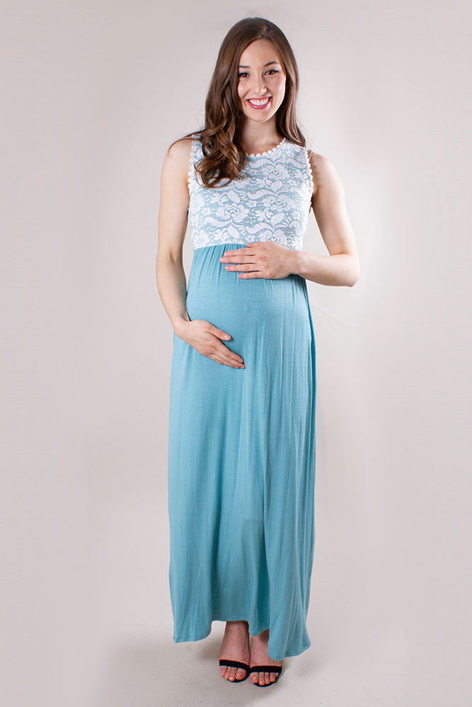 baby shower maxi dress