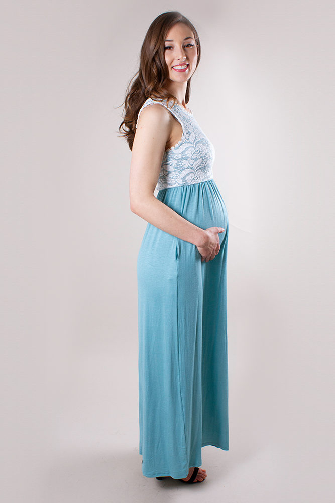 baby shower maxi dress