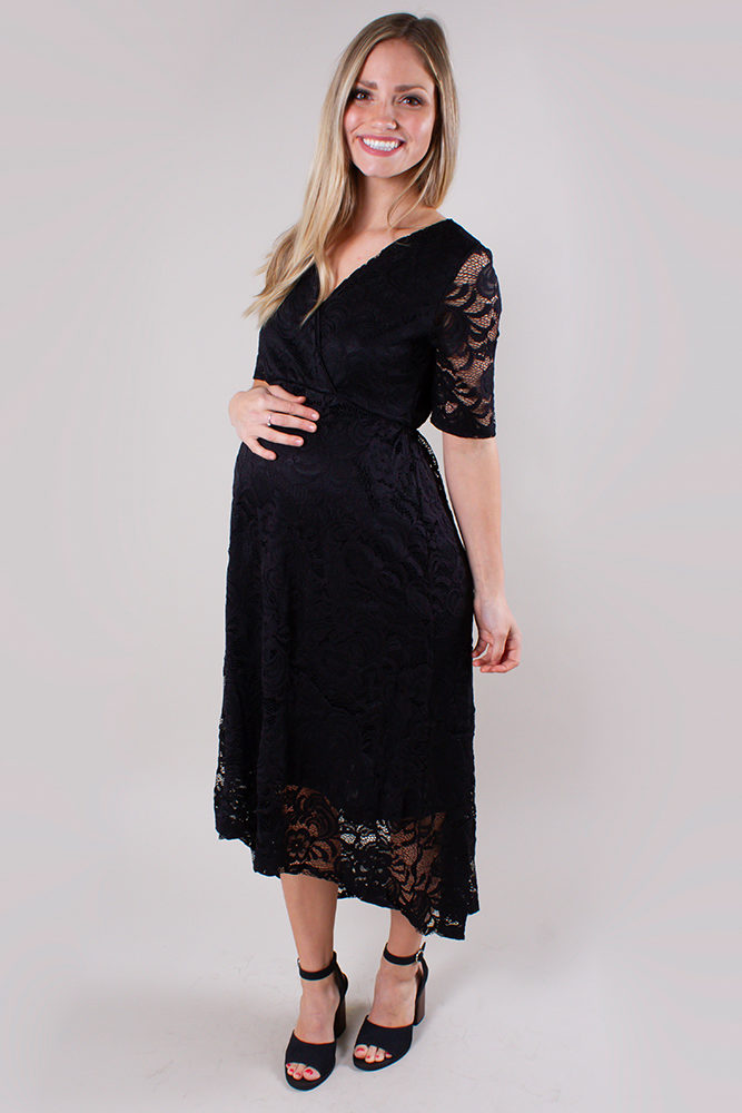 elegant lace maternity dress