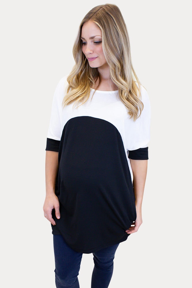 short sleeve maternity tee