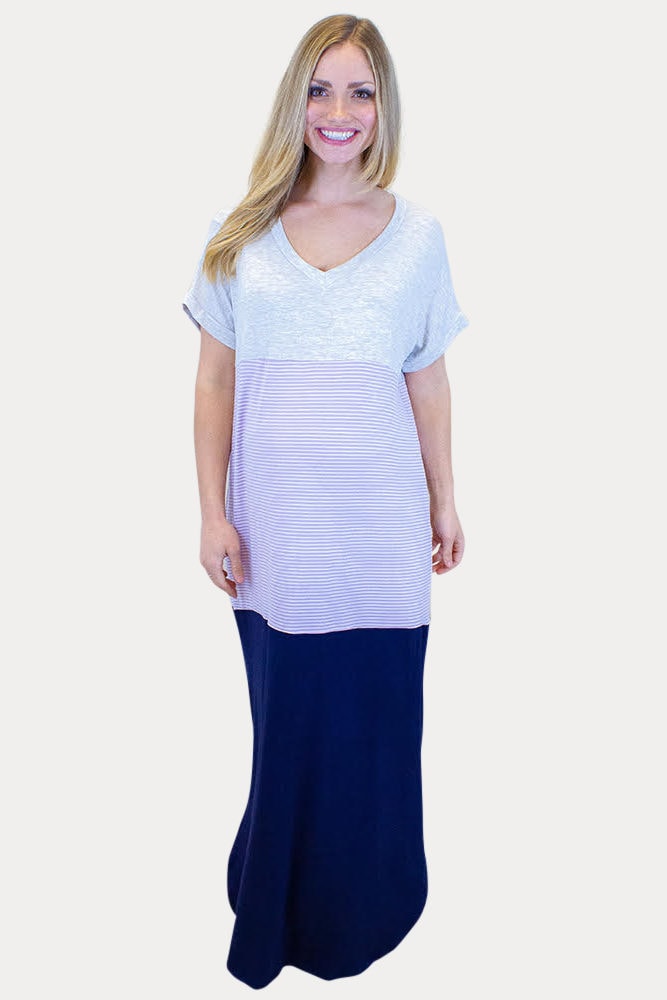 loose pregnancy maxi dress