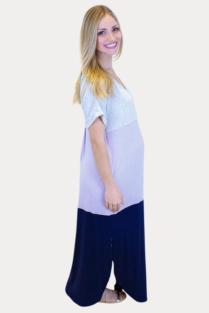 loose pregnancy maxi dress