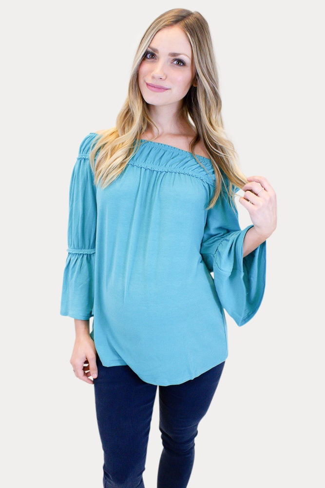 bell sleeve pregnancy top