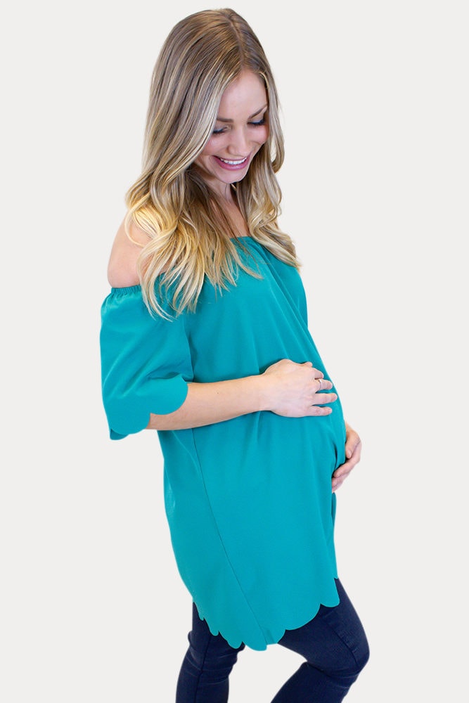 off the shoulder pregnancy top
