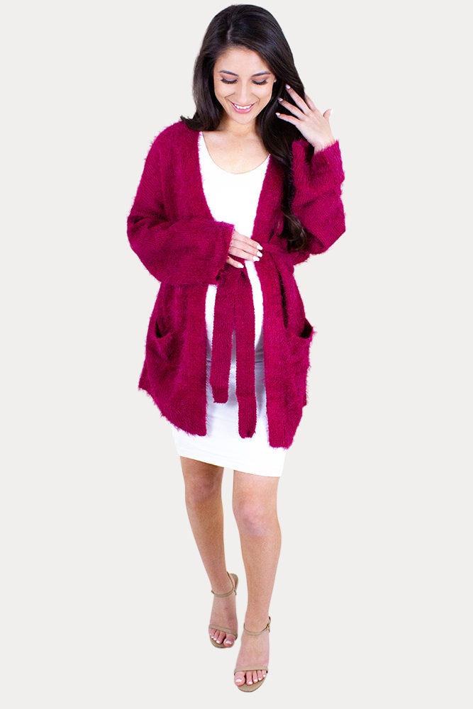 soft maternity cardigan