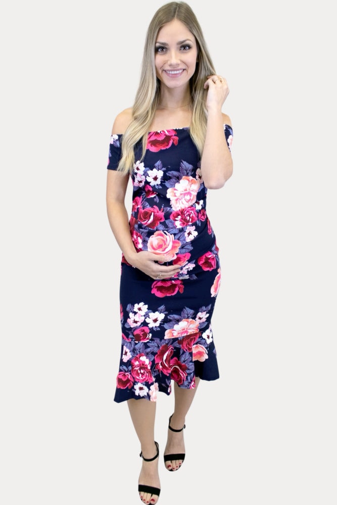 gender reveal maternity dress