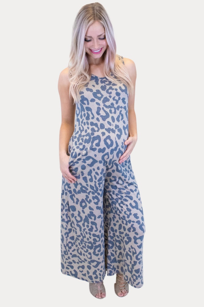 leopard print maternity jumper