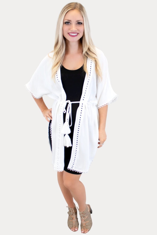 white pregnancy kimono