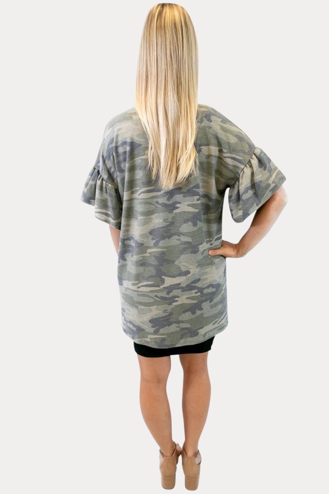 camo maternity kimono