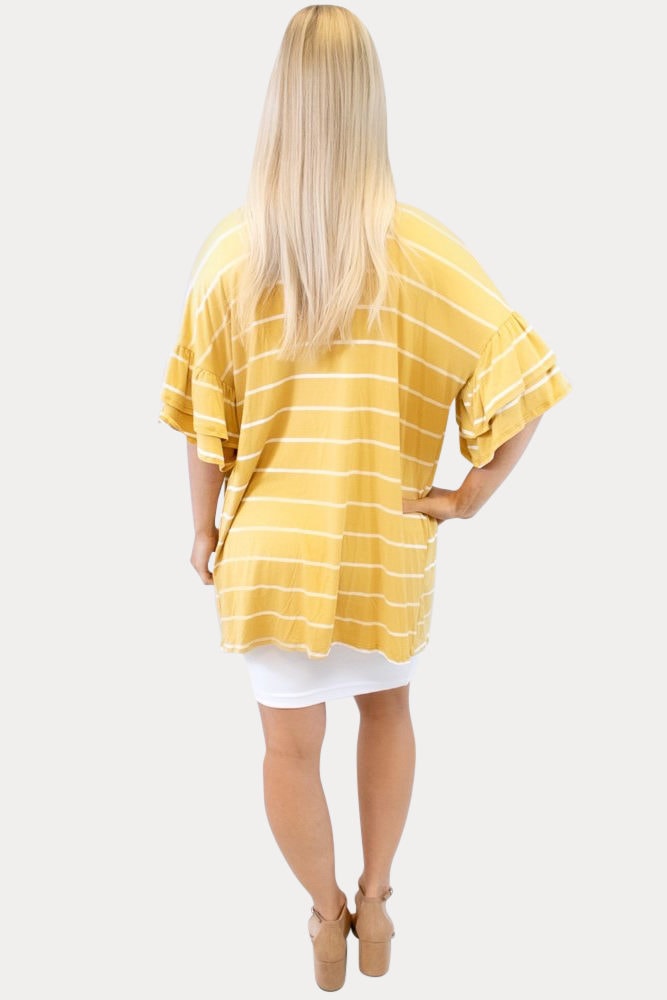 mustard maternity kimono