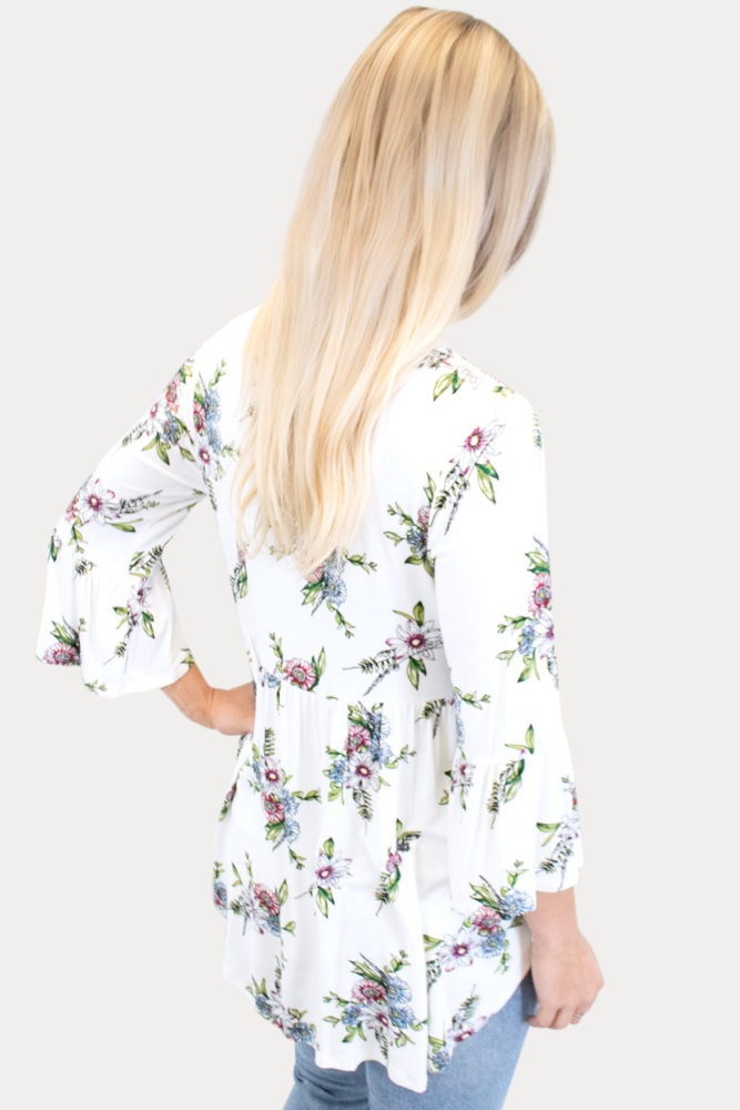 floral maternity tee