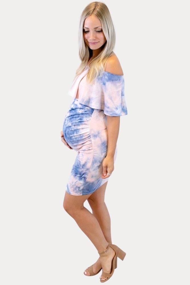 gender reveal bodycon dress