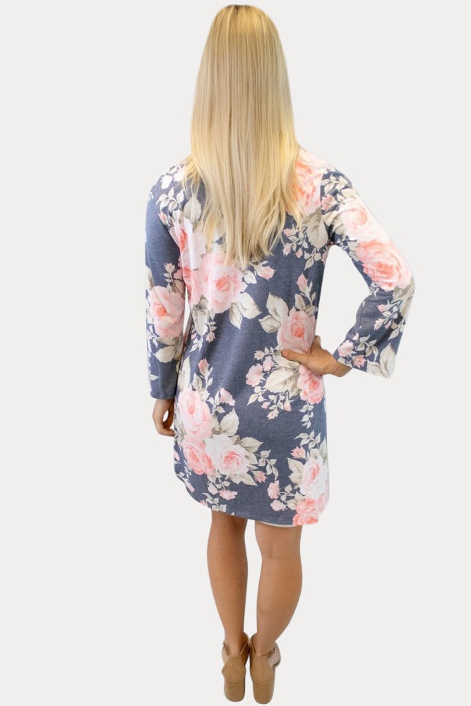 pink rose maternity kimono