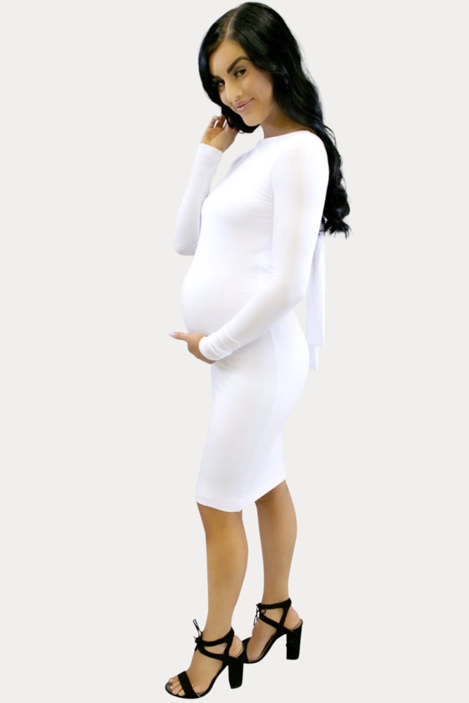 tie back maternity dress