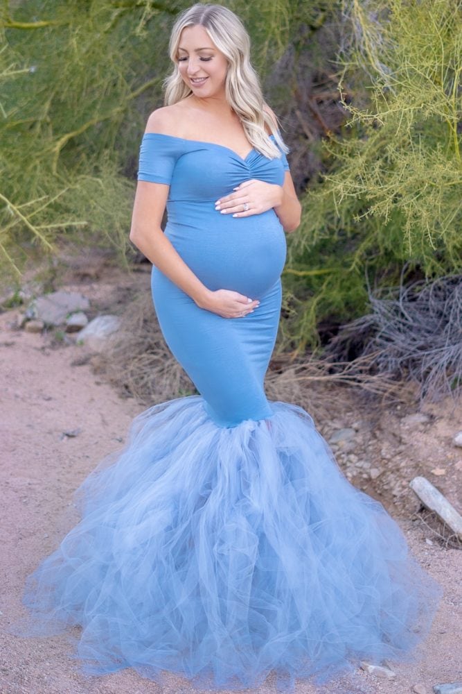 Mermaid Style Maternity Gown