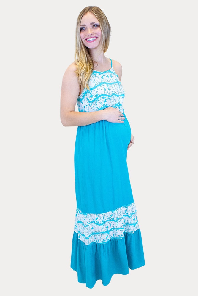 tie dye maternity dress