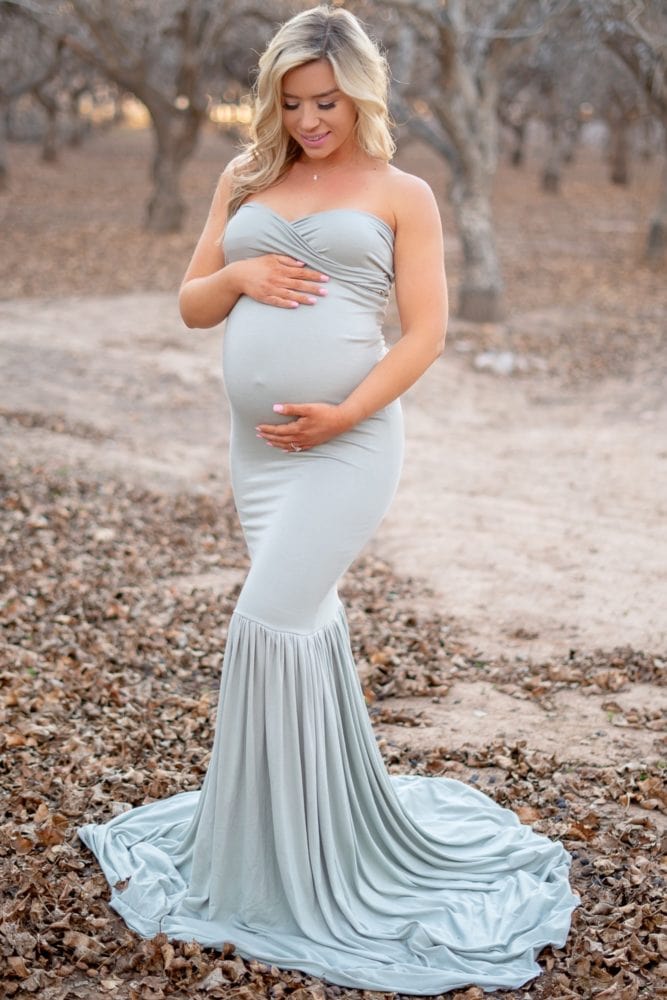 sweetheart mermaid maternity gown