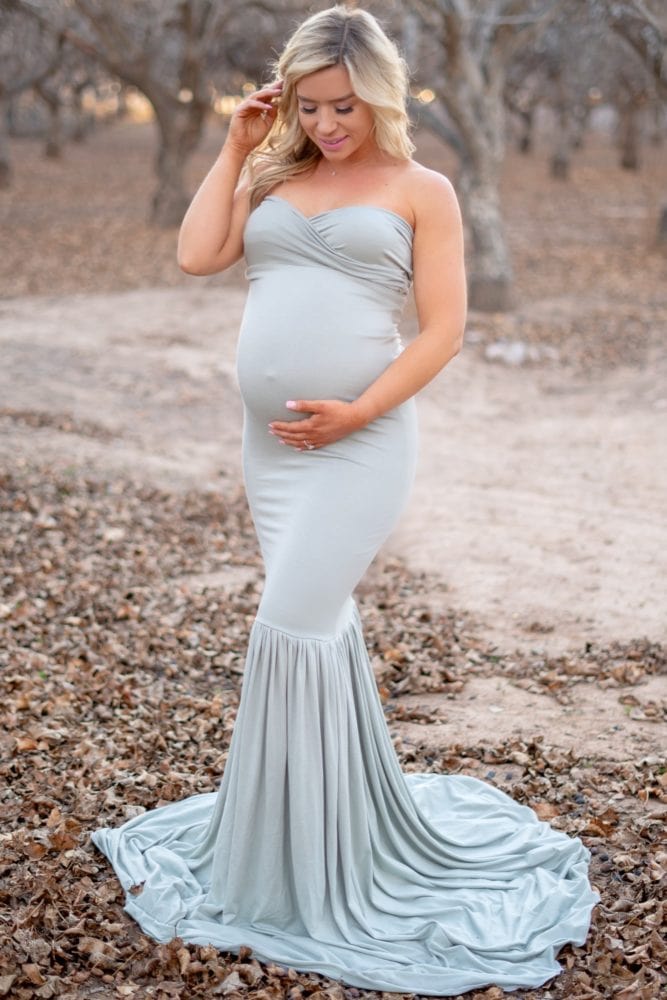 sweetheart mermaid maternity gown